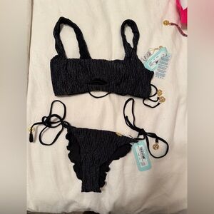 Luli Fama Black Bikini Set
